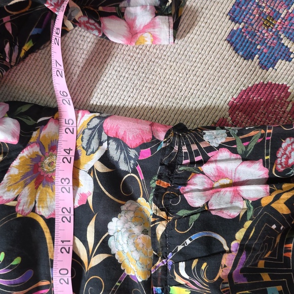 Johnny Was Peace Ruffle Tiered Midi Dress XL - Picture 10 of 11